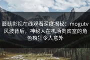 蘑菇影视在线观看深度揭秘：mogutv风波背后，神秘人在机场贵宾室的角色疯狂令人意外