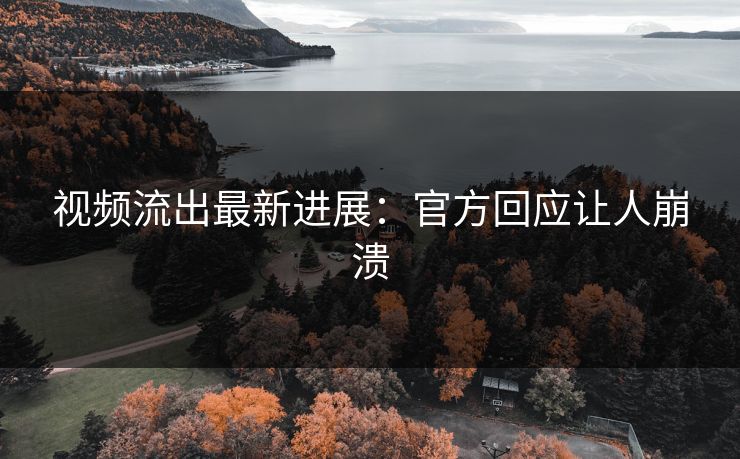 视频流出最新进展：官方回应让人崩溃