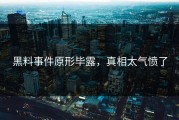 黑料事件原形毕露，真相太气愤了