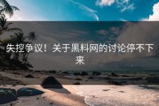 失控争议！关于黑料网的讨论停不下来