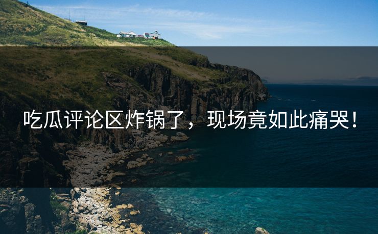 吃瓜评论区炸锅了，现场竟如此痛哭！